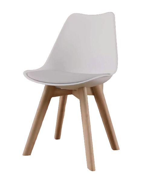 Стул DC-355-3L (ноги бук / белый)