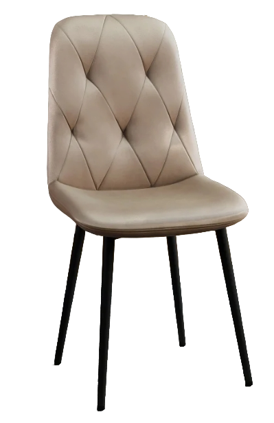 Стул DC-2103 (каркас черный тк.Капучино/ Velvet HLR-7)