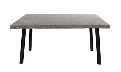 Стол Фостер М 1200*800*750 Ноги КС-60 /черный металл (комплект) (Солино темный 3808)